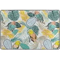 thumbnail image 4 of Dreamtimes Tropical Summer Parrot Area Rug 72 x48in Seamless Pattern Non-Slip Floor Carpet Comfort Floor Mats Decor for Indoor Living Dining Room and Bedroom Area, 4 of 7