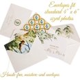 thumbnail image 6 of VNS Creations 100 Thick & Sturdy Blank Wedding Thank You Cards With Envelopes. 4x6 Inches Wedding Thank You Notes. Includes High Quality Stickers To Seal New Mr. & Mrs. Thank You Wedding Cards, 6 of 6