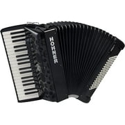Hohner Amica Forte IV 96 Piano Accordion Included Gigbag and Straps - Jet Black