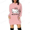 thumbnail image 3 of Sudadera con capucha para mujer, ropa de calle, informal, nueva, con estampado de HELLO KITTY, primavera, talla grande, vintage, manga larga, vestido Y2K, 3 of 5
