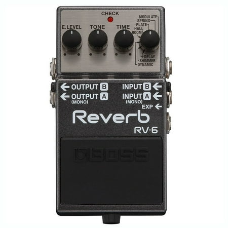 - Boss RV-6 Multi Effects MultiStomp Chorus Delay Reverb Guitar Pedal Stompbox