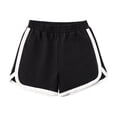 thumbnail image 5 of felwors Girls Athletic Shorts with Pockets Quick Dry Running Shorts Gymnastics Basketball Short for Teen Kids (7-8 Years,Black), 5 of 5