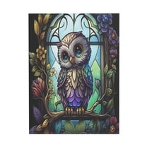 WFSposter Owl On Branch Print Rustic Watercolor Bird Owl Wall Art for Bedroom Owls Canvas Print Artwork Paintings Modern Bird Picture for Living Room Dining Room Bedroom Bathroom Home Decor 20x24"