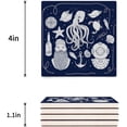 thumbnail image 3 of FMSHPON Nautical Theme Ocean Octopus Anchor Set of 8 Coaster for Drinks, Absorbent Ceramic Stone Coasters Cup Mat with Cork Base for Home Kitchen Room Coffee Table Bar Decor, 3 of 4