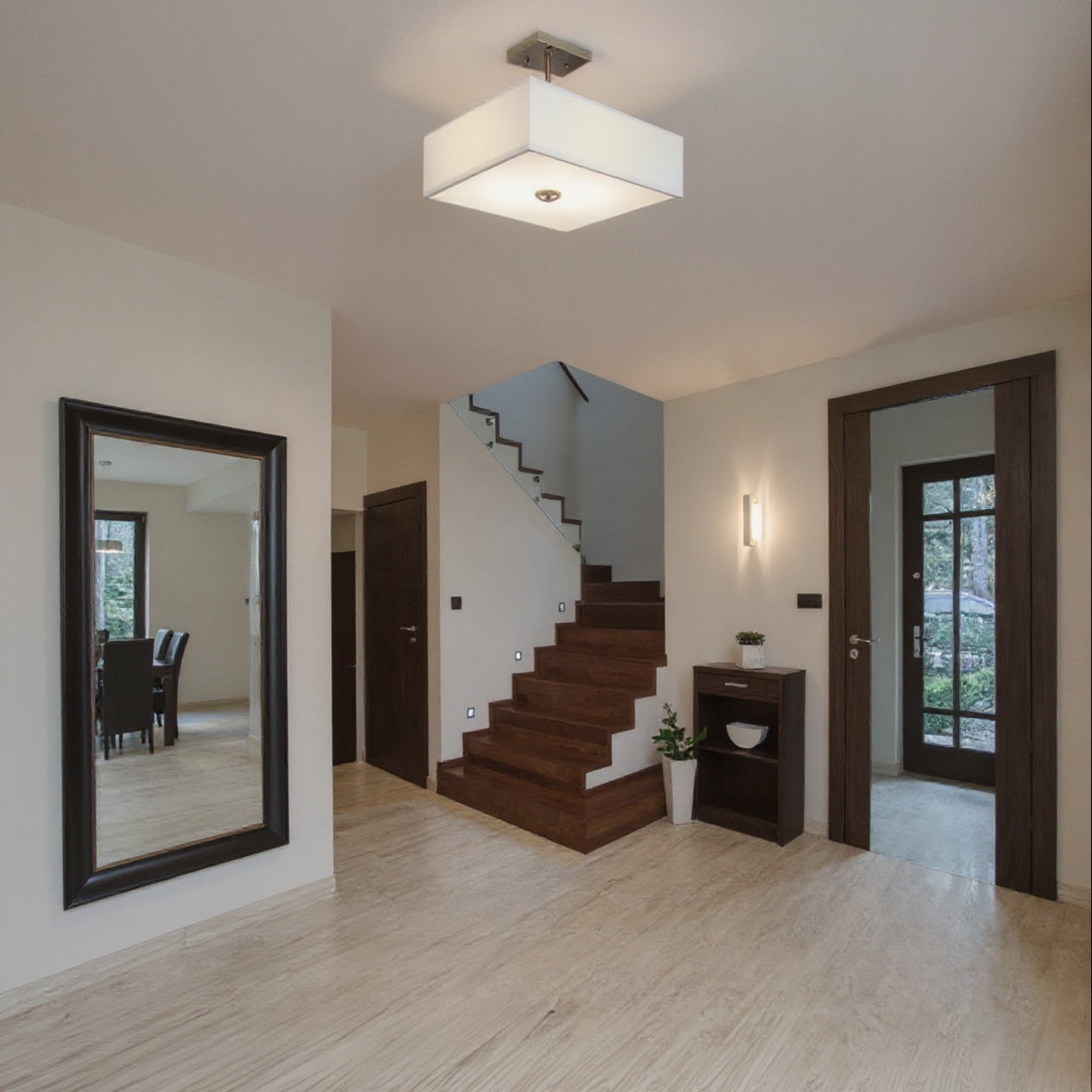Luxury New Traditional Ceiling Light, Brushed Nickel, UKC20170
