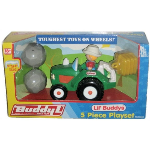 Buddy L Lil' Buddy's Green Tractor Farmer Kids Playset Toy 70002