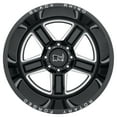 thumbnail image 3 of BLACK RHINO CANON 24x14 8x165.10 -76mm GLOSS BLACK W/MILLED SPOKE, 3 of 3