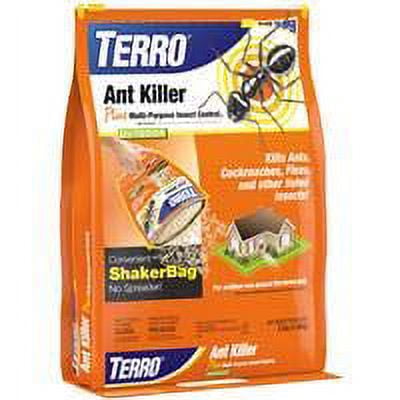TERRO Ant Killer Plus Shaker Bag T901-6 - Bait Powder for Ants - 2 Bags, 3 Pound Each