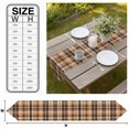 thumbnail image 3 of Orange Blue Checkered Table Runner Linen Burlap Table Runner 72 Inches Long Fall Farmhouse Buffalo Plaid Dresser Scarves for Kitchen Island Coffee Dining Room Party Wedding Holiday Decoration 14"x72", 3 of 8