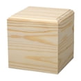 thumbnail image 3 of Caja de pino de madera caja de almacenamiento caja de embalaje forrada de madera, 3 of 10