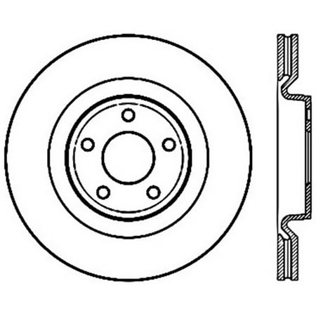 CENTRIC PARTS - CROSS-DRILLED Fits select: 2007 ,2009-2010 CHEVROLET COBALT