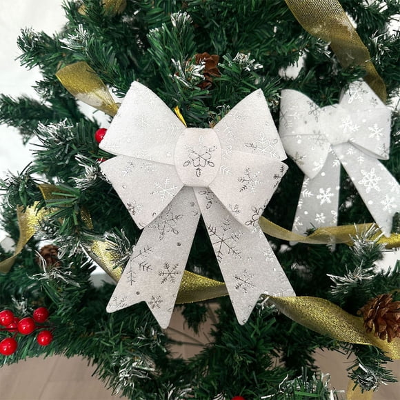 CREATITOY 24 Pcs Solid Car Air Freshener Long-Lasting Fragrance White Snowflake Bow Design Scented Candle Style Home Decor for Car Indoor Christmas Holiday Xmas Gift Supplies