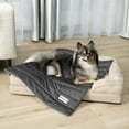 thumbnail image 5 of PetAmi Cooling Mat for Dog, Premium Pet Cooling Blanket for Crate Kennel, Indoor Cat Cool Sleeping Pad, Q-MAX Cold Sofa Couch Cover for Summer, Gray/Light Grey, Medium (29x40), 5 of 8