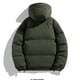 thumbnail image 4 of Fiudx Chaqueta de Invierno, Abrigo de Algodón Suave Piel de Cordero, Elegante Chaqueta con Capucha para Hombre, Diseño Clásico de Color Liso, para Deportes Al Aire Libre, Ropa Informal para Hombre, L, 4 of 7