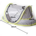 thumbnail image 6 of Yobooom UV Protection 41.00'' x 52.50'' Beach Tent, Gray, 6 of 9