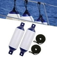 thumbnail image 6 of harayaa 2 Pieces Boat Fenders Easy Installation Boat Accessory for Fishing Boat G0 Black Blue Rope, 6 of 9
