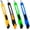 4 Multicolor, variant on Retractable Box Cutter 4 Pack - Premium Utility Knife with 9mm Wide Snap-Off Blades - Razor Box Opener for Cardboard, Craft, Home & Office Use