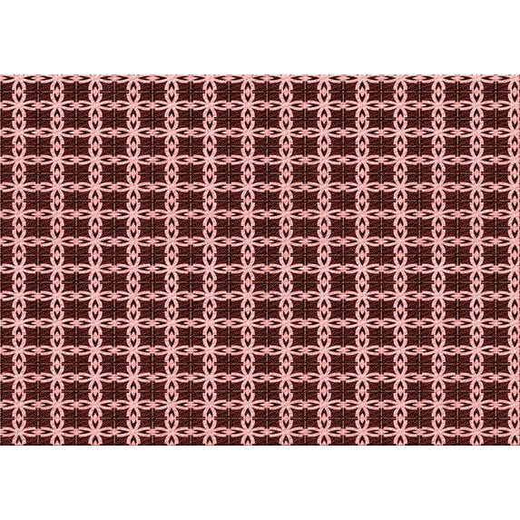 Ahgly Company Indoor Rectangle Patterned Light Coral Pink Area Rugs, 2' x 4'