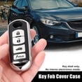 thumbnail image 2 of Unique Bargains TPU Key Fob Cover Case for Mazda 3 2014-2022 Key Fob Shell Protector Keyless Remote Smart Key Holder Silver Tone, 2 of 7