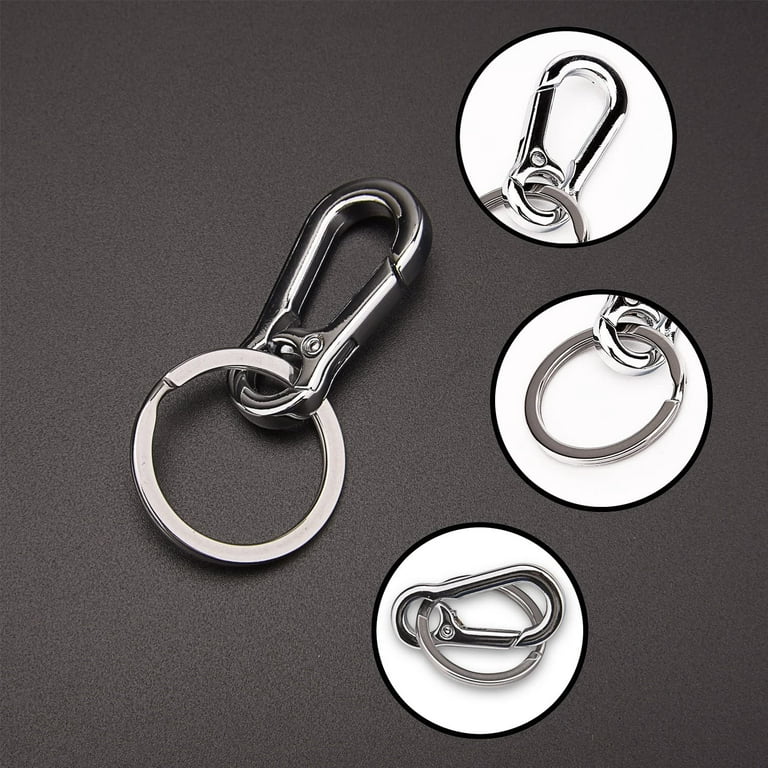Sunmns Metal Keyring Keychain Key Ring Chain Holder Organizer for Car/Key  Finder, 3 Pack