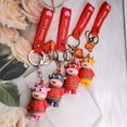 thumbnail image 3 of Gwong Juguete Encantador dibujos animados diseño de ganado colgante llavero titular de llavero bolsa decoración accesorios Gwong 30008038, 3 of 7