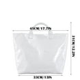 thumbnail image 2 of PVC Tote Bag for Women Snake Skin Print Purse Clear Plastic Tote Bag Large Kraft Paper Handbag, 2 of 8