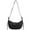 Black, variant on Crescent Shoulder Bag Crossbody Purse for Women PU Leather Trendy Tote Handbag Hobo Satchel Underarm Bags with Adjustable Strap - Black