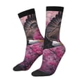 thumbnail image 1 of Fotbe Flower Bald Eagle Calcetas Largas con Estampado para Hombre y Mujer – Calcetas de Compresión Transpirables y Elásticas, Viajar y Uso Diario Talla 5-11, 1 of 6