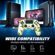 Game Controller for P-4, Wireless Controller Compatible with P-4/SLIM/PRO & PC with Dual Vibration & 6-Axis Gyro Sensor
