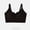 Black, variant on Fatuov Wireless Bra for Women Adjustable Straps Breathable Bra Solid Color Push Up Full Coverage Sleep Bra 42B