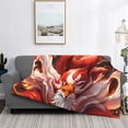 thumbnail image 2 of Balery Red Leaf Flame Fox Manta de Franela con Dibujo, Lujo Ultra Suave y Cálido, Antipelusa y Resistente a las Arrugas para Cama, Sofá, Camping -60"x50", 2 of 6
