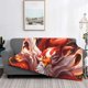 thumbnail image 2 of Fotbe Red Leaf Flame Fox Manta de Franela con Estampado, Manta Ultrasuave para Cama, Sofá, Auto, Hipoalergénica y Antibolitas-80"x60", 2 of 6