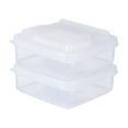 thumbnail image 1 of 4 Pack-Bacon Keeper  Deli Meat Saver Cheese Cold Cuts Plastic Food Storage Containers with lids for Refrigerators Lunch Box Christmas Cookie Holder Meal Prep Container, 1 of 8