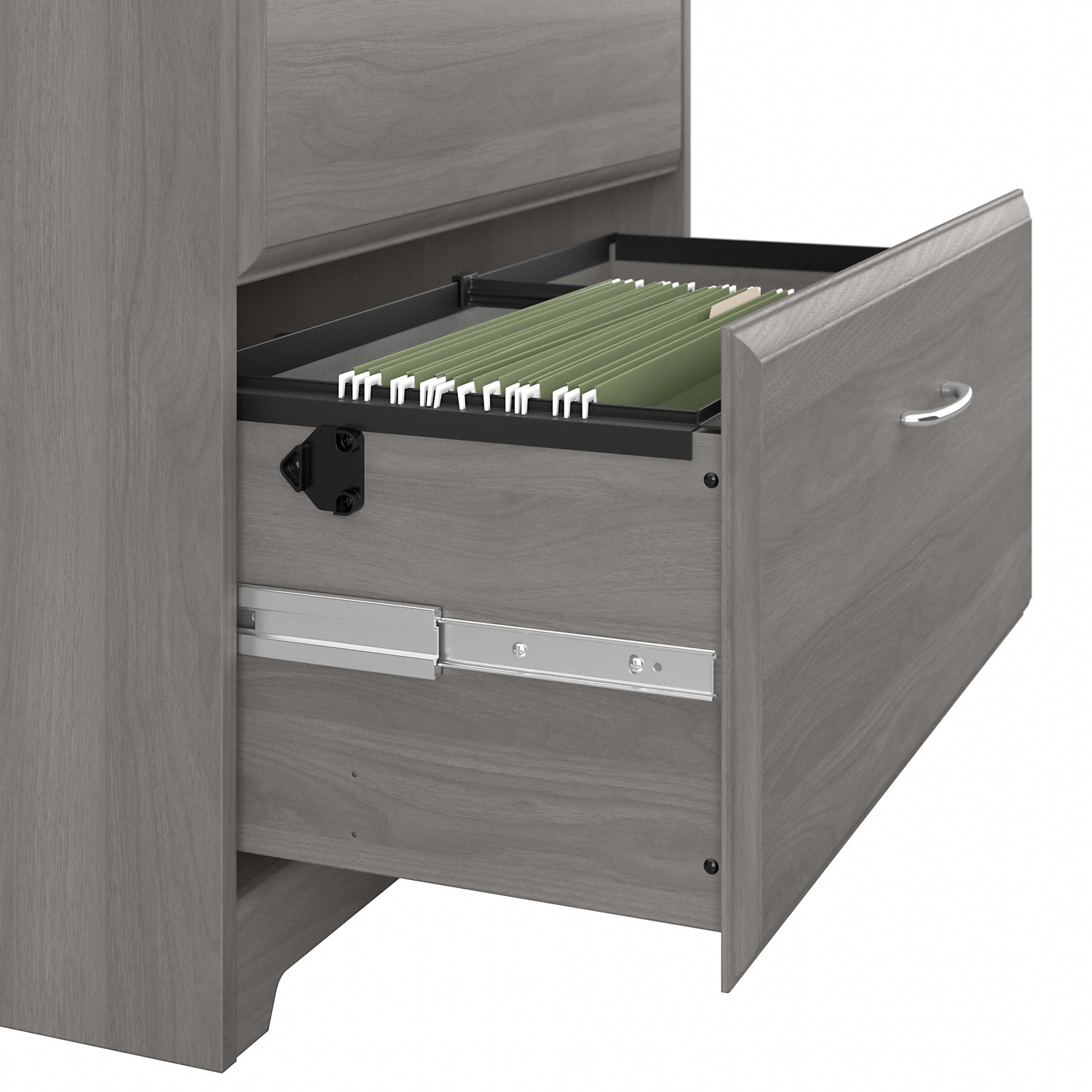 Bush Furniture Cabot Lateral File Cabinet, 2 Drawer, Modern Gray