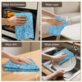 thumbnail image 5 of 6 Pcs Funny Kitchen Towels,Blue White Tie Dye Textured Pattern Microfiber Dish Towels,Kitchen Tea Towels,Kitchen Towel Set (18" X 26"), 5 of 7