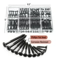 thumbnail image 3 of shiyou-- Wood Screws Assortment Kit, 152 pcs, Black Wood Screws Phillips Tips, Screw Set, Assorted Screws, Screw Assortment, Screw Set Assortment, Screw Kit, Assorted Wood Screws Set, Flat Head Screw, 3 of 4