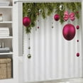 thumbnail image 5 of Shower Curtain sets and Bath Mat Set, Christmas Pattern Printed on Bathroom Decor Sets with Shower Curtains and Rugs, Suitable for Small Bathroom Gym Guest Bath, 72 x 72 inches, 5 of 8