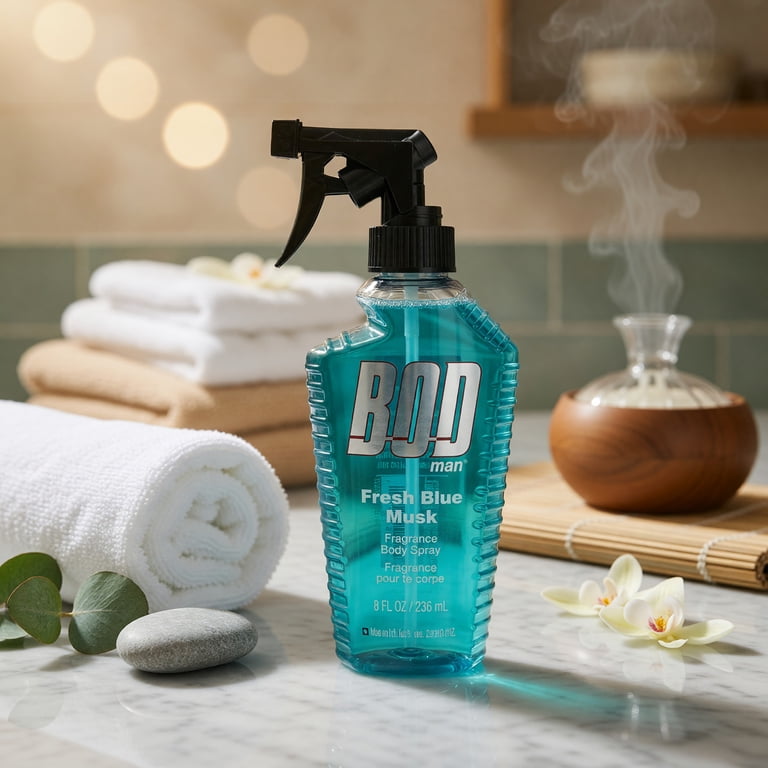 BOD Man Fresh Blue Musk Body Spray, 8 fl oz photo 2