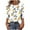 #360-Yellow, variant on Shirts For Women Printed Button 3/4 Sleeve T-shirt Crew Neck T-shirt Button Down Shirts For Women Plaid Graphic Casual Loose Tops Casual Printed Gifts For Women