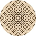 thumbnail image 1 of Ahgly Company Indoor Round Patterned Copper Brown Area Rugs, 6' Round, 1 of 6