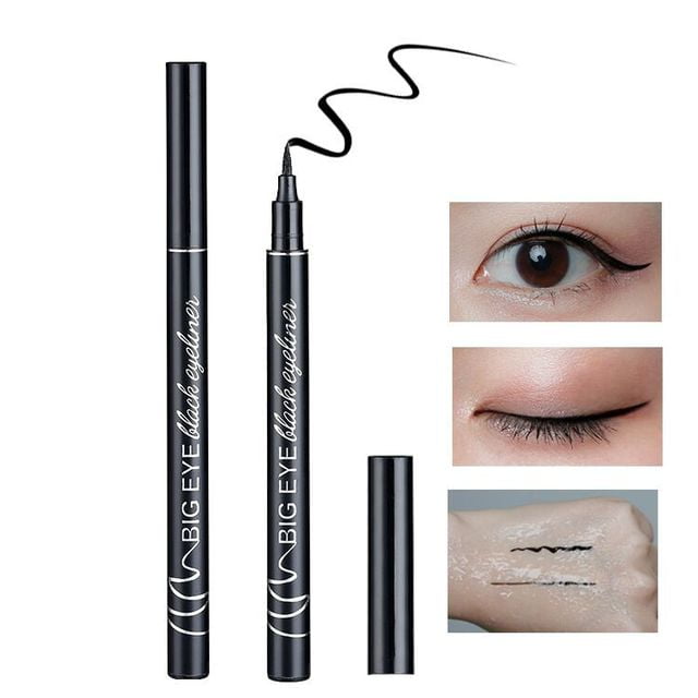 10 Pcs Eyeliner Liquide Résistant à L\'eau Longue Durée, Eyeliner Anti-Bavure (Noir+marron)