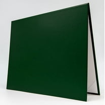 Blank/Solid Color Document Cover - Hardback Leatherette Covers for a Single Document (8x6) Green