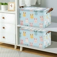 thumbnail image 2 of Yayeee Foldable Storage Basket for Shelves with Handles Waterproof Cloth Bins, Cute Rabbits, 2 of 7