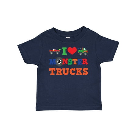 

Inktastic I Love Monster Trucks Gift Baby Boy or Baby Girl T-Shirt