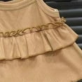 thumbnail image 5 of ZACPNCV Girls Summer Clothes 2 Piece Outfits Tank Top and Pants Sets for Kid Casual Dance Beach Khaki 2-3 Years, 5 of 6