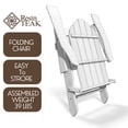 thumbnail image 5 of ResinTEAK Adirondack Chair, All Weather Resistant, HDPE Poly Lumber, Comfortable Patio Furniture, Outdoor Plastic Adirondack Chairs, New Tradition Collection (Red), 5 of 6