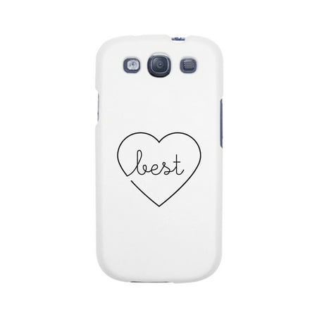Best Babes-Left Best Friend Matching White Phone Case For Galaxy (Best Emoji App For Galaxy S3)