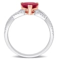 thumbnail image 4 of Everly Women's Ruby 14k Two-tone Gold Ring, 4 of 8
