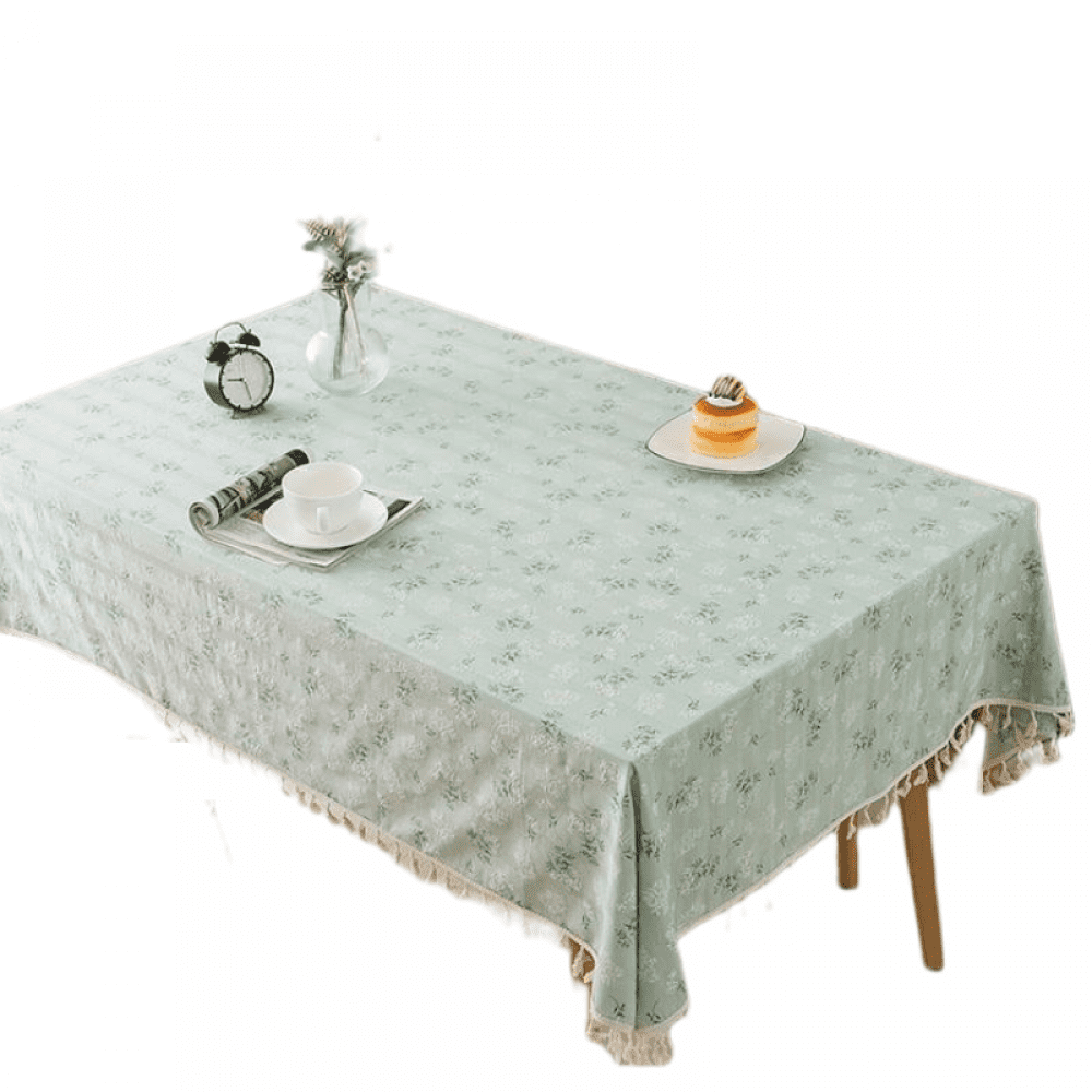 Tablecloth Pastoral Cotton Linen Tablecloth Rectangle, Washable Vintage