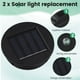 thumbnail image 5 of Paquete de 2 Luces Solares de Reemplazo Superior Panel Solar Linterna Tapa Luces, Reemplazo de Luz de Linterna, Decoración de Patio de Jardín, 5 of 5